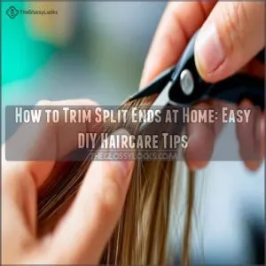 how to trim split ends at home