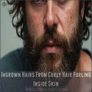 Ingrown Hairs From Curly Hair Furling Inside Skin