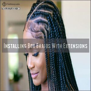 Installing Box Braids With Extensions