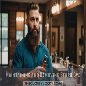 Maintaining and Removing Beard Dye