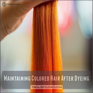 Maintaining Colored Hair After Dyeing