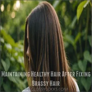 Maintaining Healthy Hair After Fixing Brassy Hair