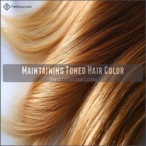 Maintaining Toned Hair Color