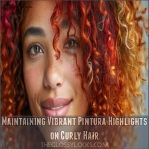 Maintaining Vibrant Pintura Highlights on Curly Hair