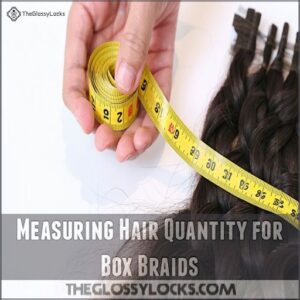 Measuring Hair Quantity for Box Braids