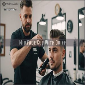 Mid Fade Cut With Quiff