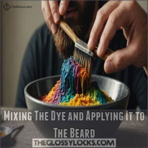 Mixing The Dye and Applying It to The Beard