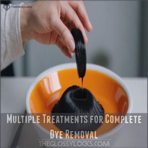 Multiple Treatments for Complete Dye Removal