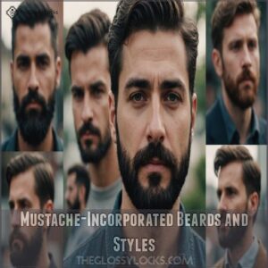 Mustache-Incorporated Beards and Styles