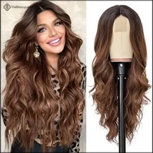 NAYOO Long Ombre Brown Wavy