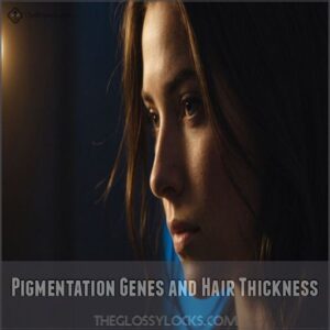 Pigmentation Genes and Hair Thickness