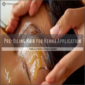 Pre-Oiling Hair for Henna Application