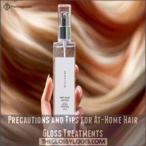 Precautions and Tips for At-Home Hair Gloss Treatments