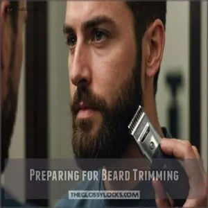 Preparing for Beard Trimming