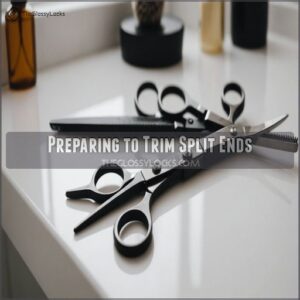 Preparing to Trim Split Ends