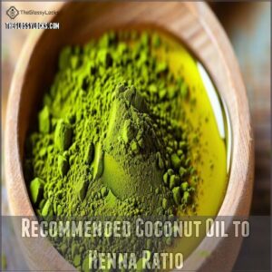 Recommended Coconut Oil to Henna Ratio