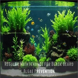 Regular Maintenance for Black Beard Algae Prevention