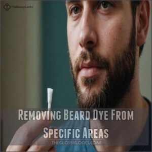 Removing Beard Dye From Specific Areas