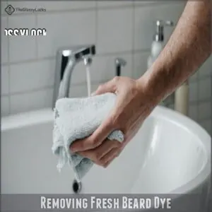 Removing Fresh Beard Dye Removing Fresh Beard Dye