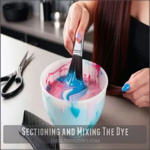 Sectioning and Mixing The Dye