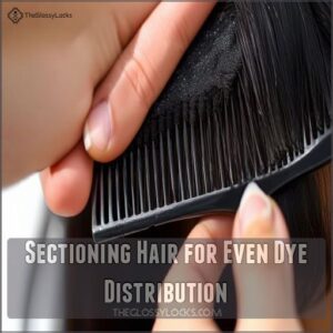 Sectioning Hair for Even Dye Distribution