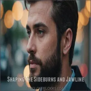 Shaping The Sideburns and Jawline