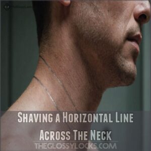 Shaving a Horizontal Line Across The Neck