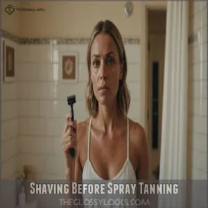 Shaving Before Spray Tanning