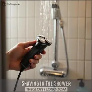 Shaving in The Shower