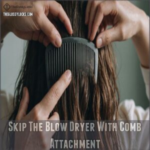 Skip The Blow Dryer With Comb Attachment