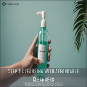 Step 1: Cleansing With Affordable Cleansers