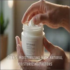 Step 5: Moisturizing With Natural Moisturizing Factors