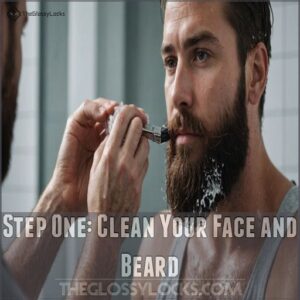 Step One: Clean Your Face and Beard