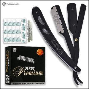 Straight Edge Razor with 100