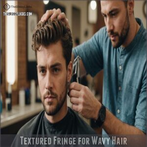 Textured Fringe for Wavy Hair