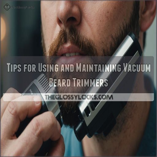 Tips for Using and Maintaining Vacuum Beard Trimmers