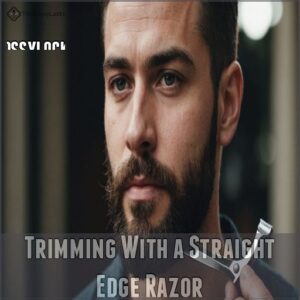 Trimming With a Straight Edge Razor