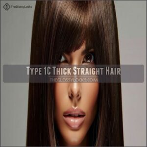 Type 1C Thick Straight Hair