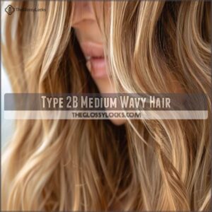 Type 2B Medium Wavy Hair