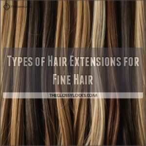 Types of Hair Extensions for Fine Hair