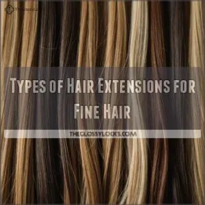 Types of Hair Extensions for Fine Hair