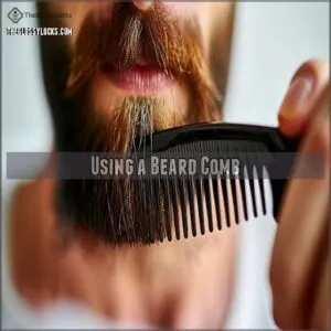 Using a Beard Comb