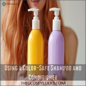 Using a Color-Safe Shampoo and Conditioner