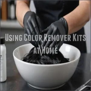 Using Color Remover Kits at Home