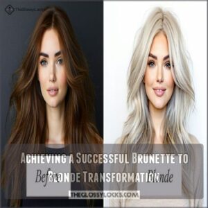 Achieving a Successful Brunette to Blonde Transformation