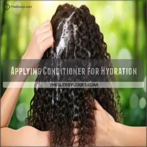 Applying Conditioner for Hydration