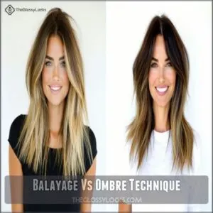 Balayage Vs Ombre Technique