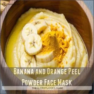 Banana and Orange Peel Powder Face Mask