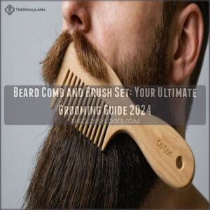 beard comb and brush set