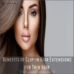 Benefits of Clip-in Hair Extensions for Thin Hair